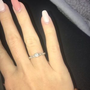 Diamond ring.